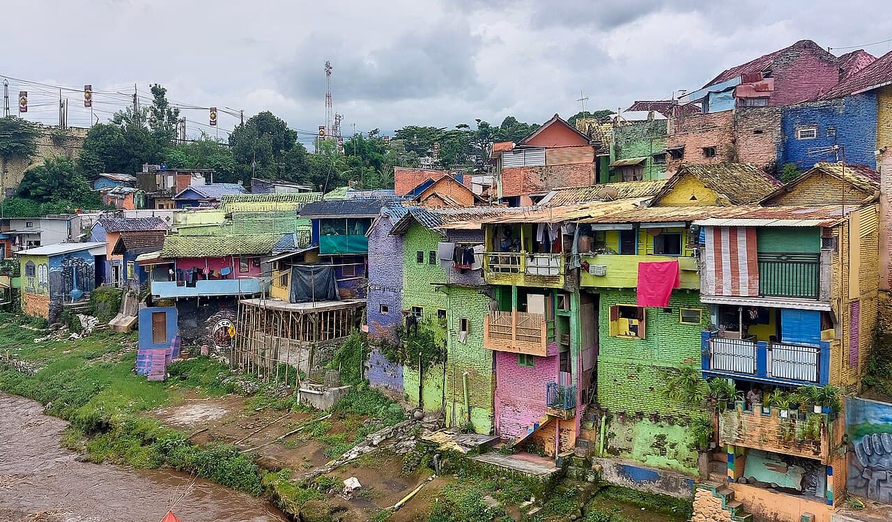 Jodipan, the Painted Kampung, Malang, East Java